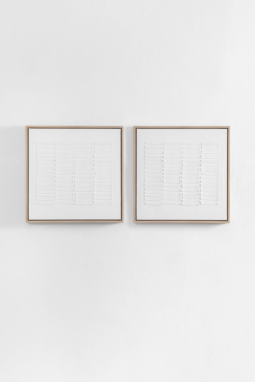 Conjunto de 2 Quadros Decorativos em Relevo (60x60 cm) Liliane, imagem de galeria 1