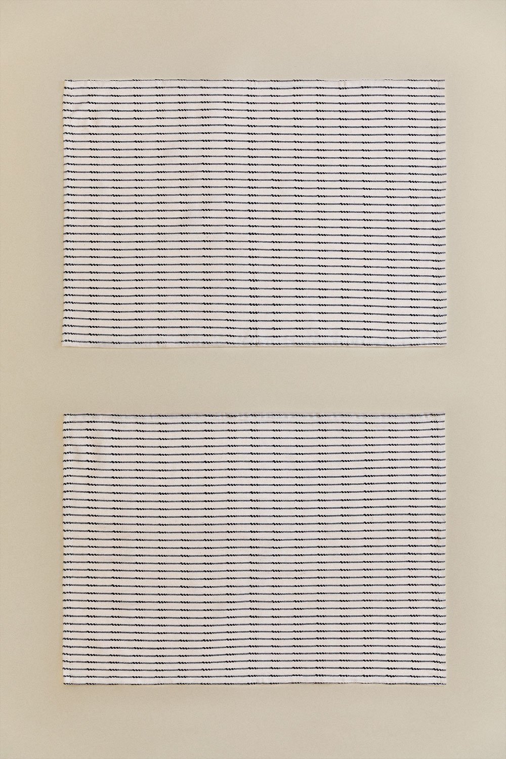 Conjunto de 2 panos de cozinha em algodão Oziel, imagem de galeria 3