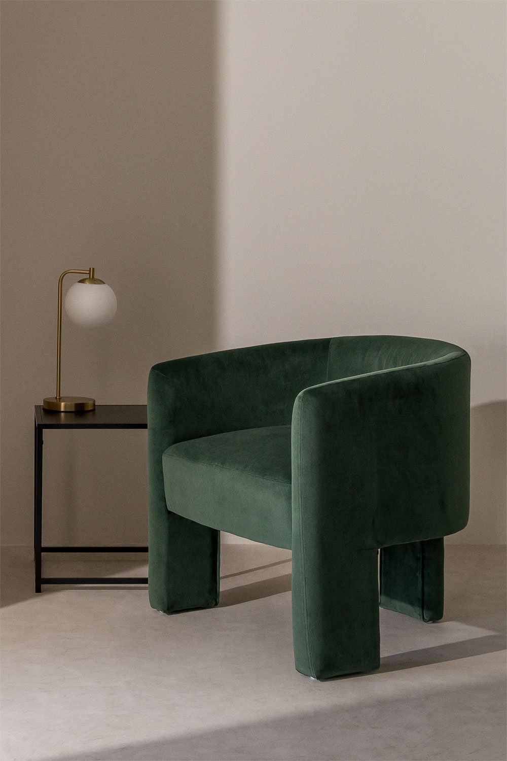 Poltrona de veludo Xastru, imagem de galeria 1