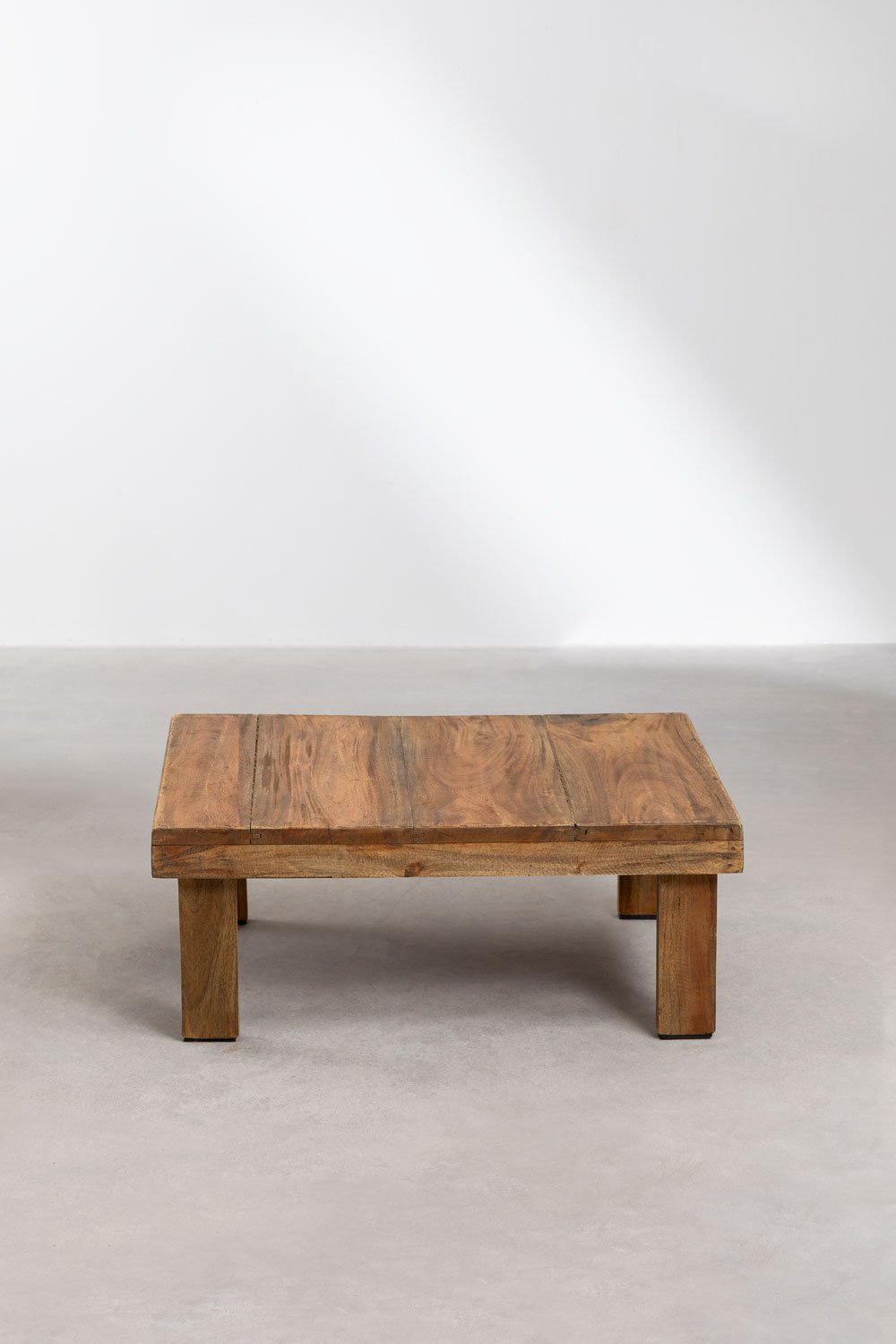 Rectangular coffee table 60x45 cm in recycled wood Devid, imagem de galeria 3