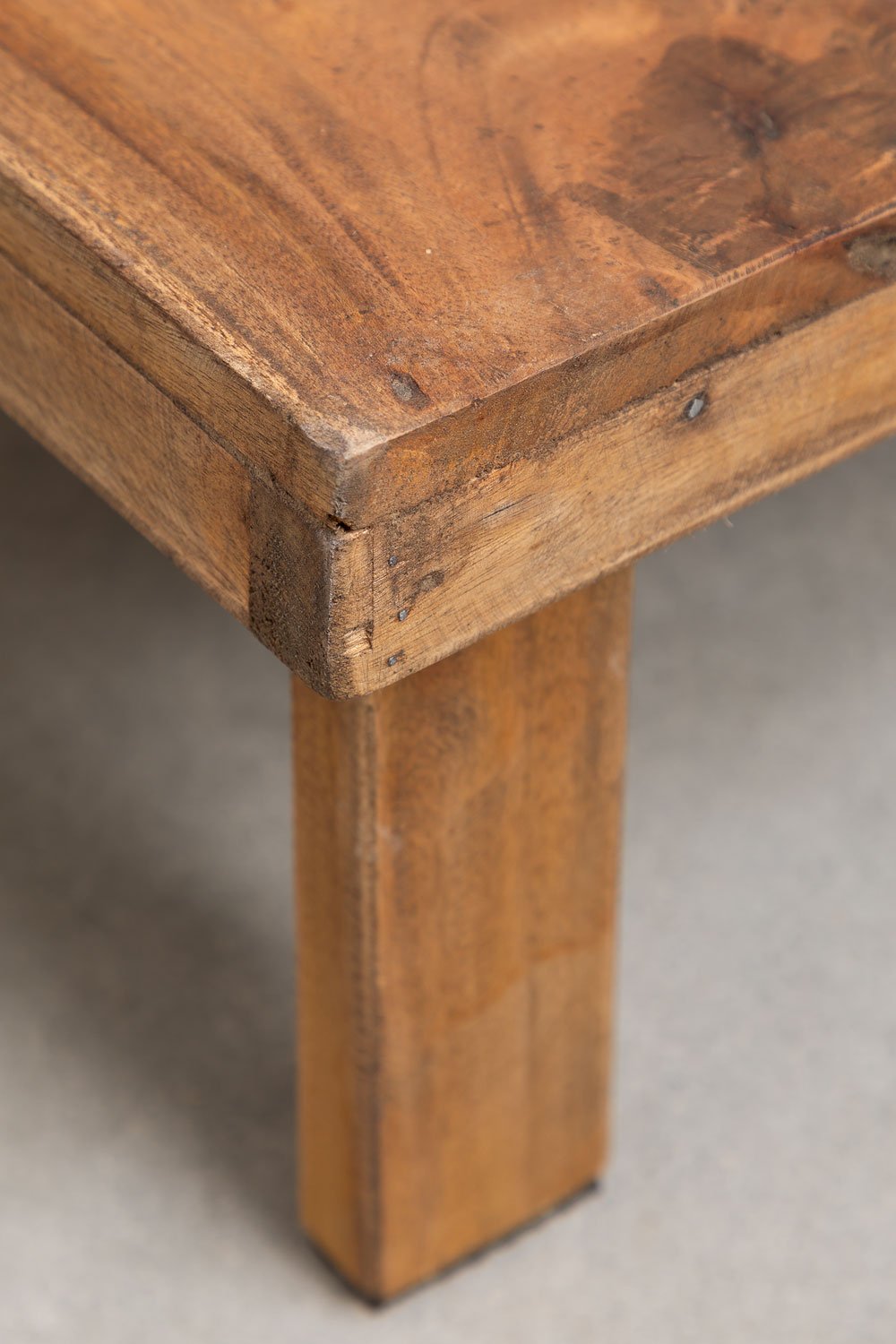 Rectangular coffee table 60x45 cm in recycled wood Devid, imagem de galeria 5