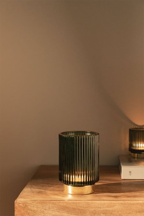 Porta-velas em vidro July