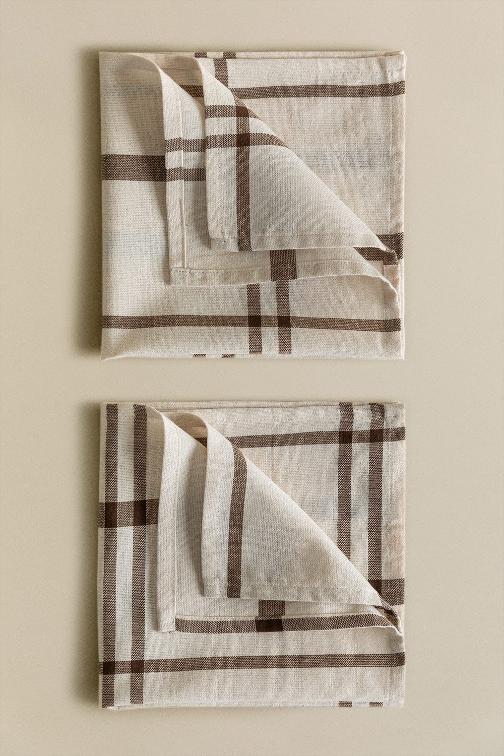 Conjunto de 2 guardanapos de algodão Ducase, imagem de galeria 2