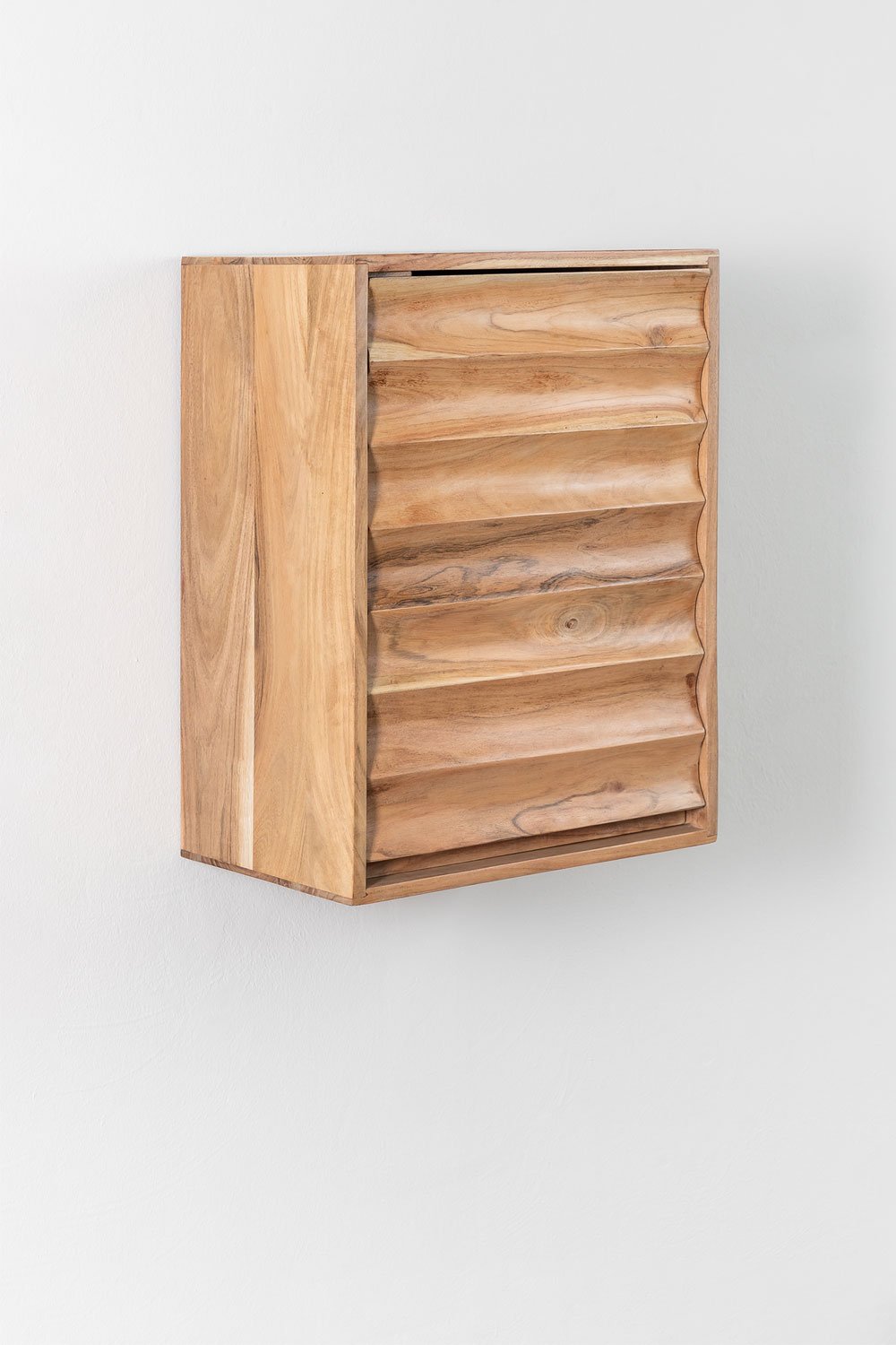 Armário de parede de madeira de acácia Petter, imagem de galeria 1