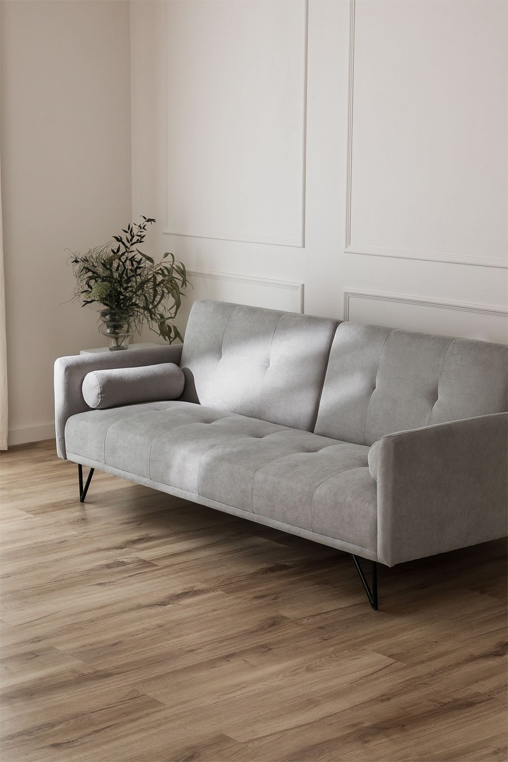 Sofá reclinável de 3 lugares em tecido Jehrd, imagem de galeria 1