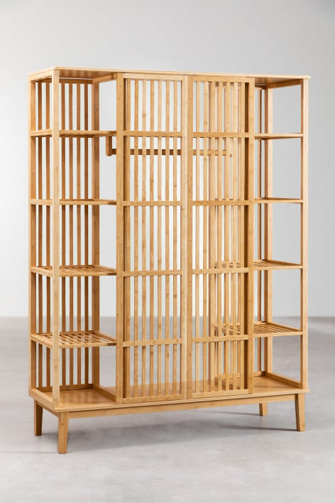 Armário aberto de bambu Albin