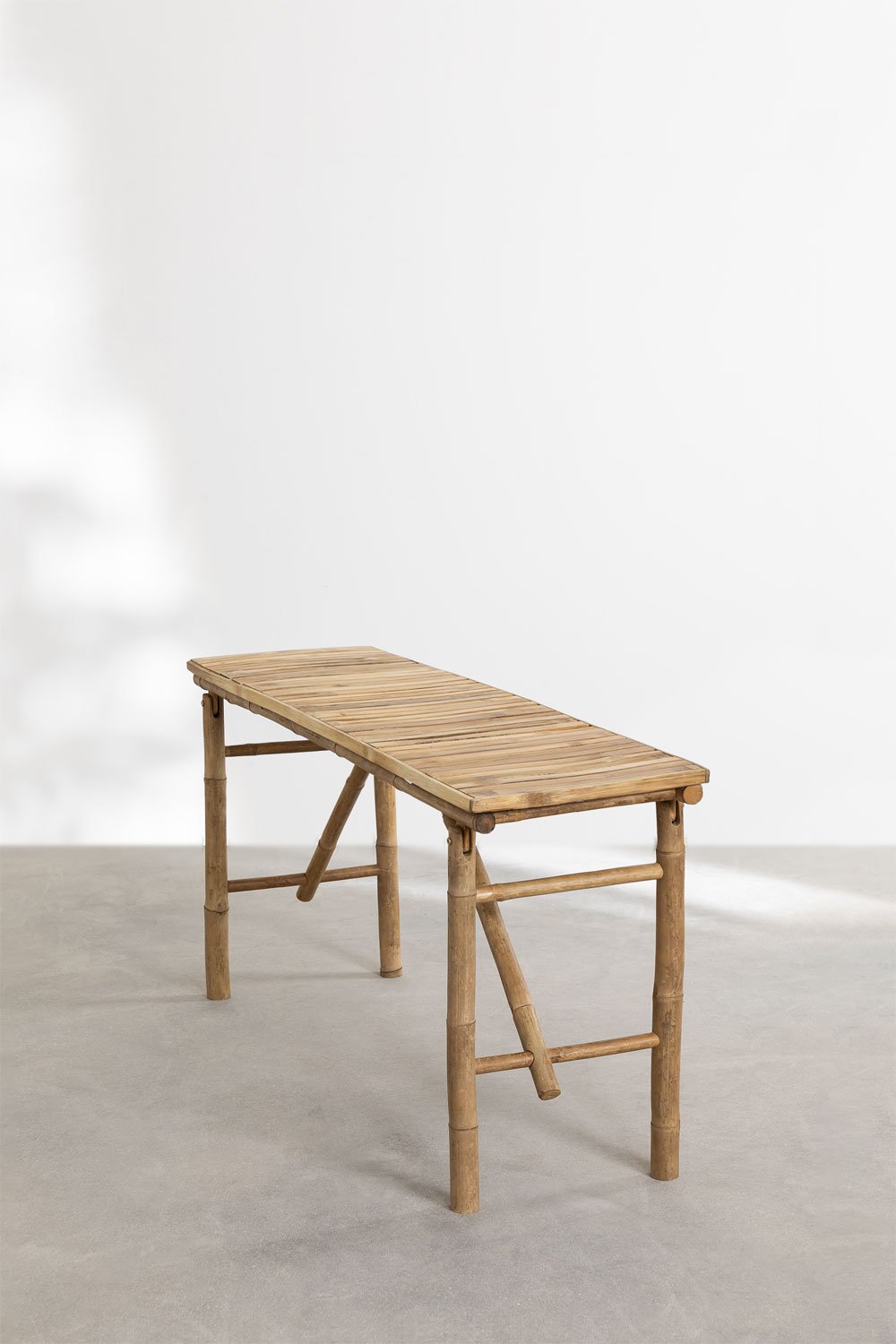 Consola de entrada 140x40 cm em bambu Marie, imagem de galeria 3