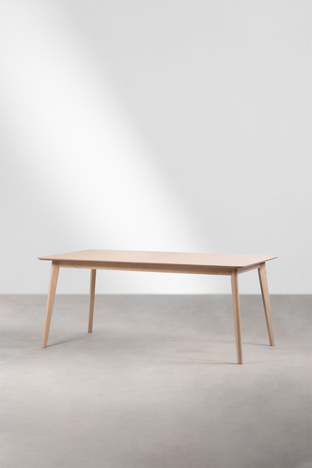 Mesa de jantar de madeira retangular extensível (180-230x100 cm) Ebis, imagem de galeria 1
