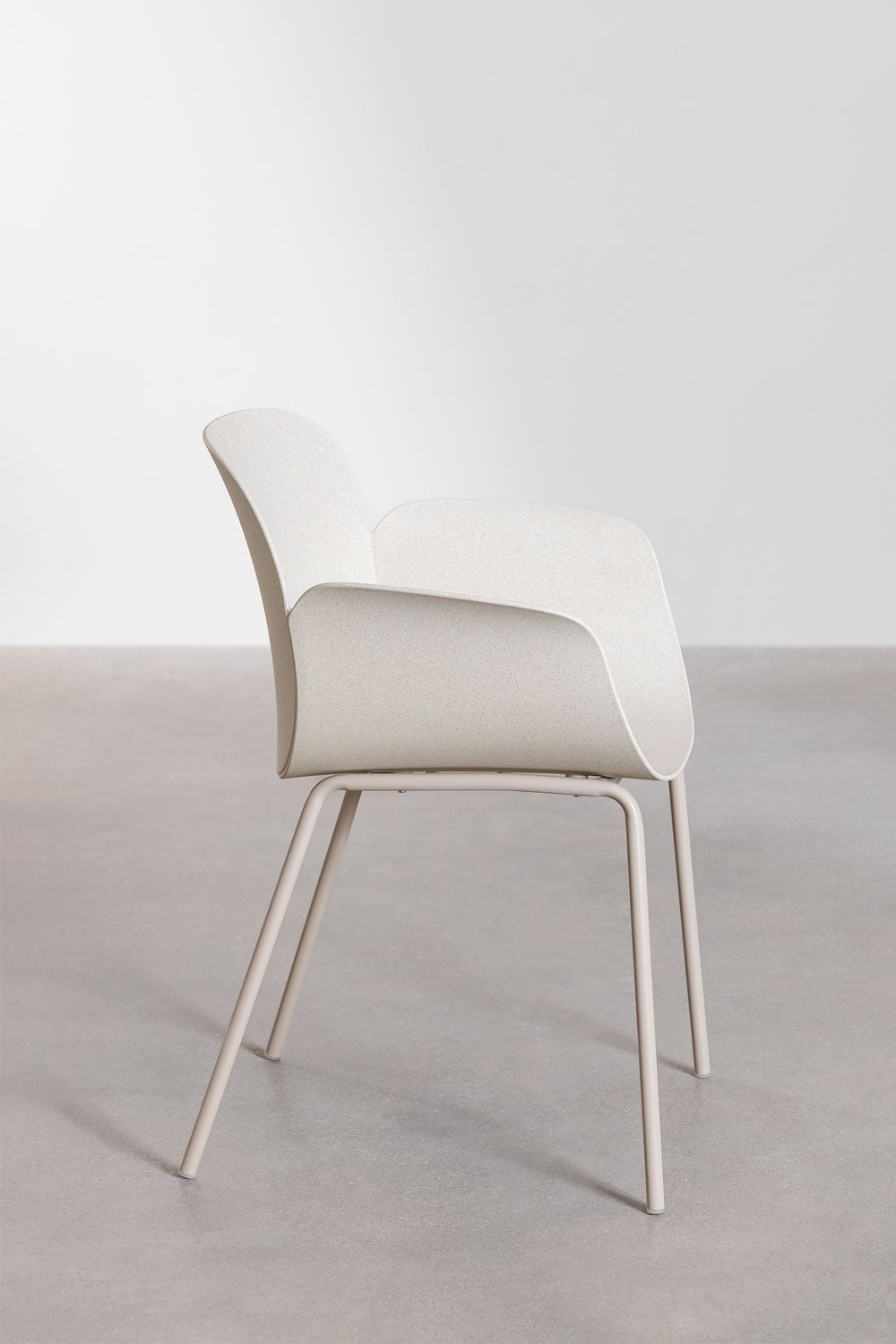 Pack de 4 cadeiras de jardim em polipropileno e aço Lynette, imagem de galeria 4