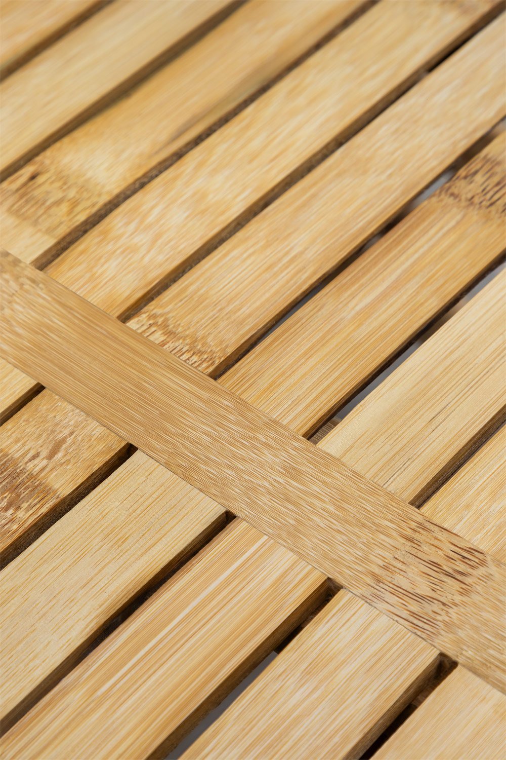 Mesa de jardim retangular em bambu Senia, imagem de galeria 6