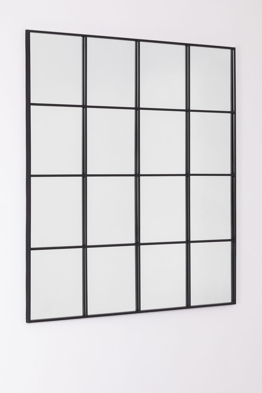 Espelho de parede em efeito de janela de metal (122x122 cm) Sofi, imagem de galeria 2