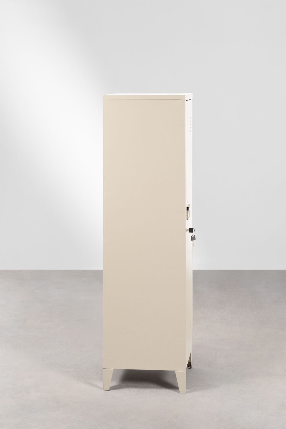 Armário cacifo 40x140 cm em aço bege tapioca Pohpli, imagem de galeria 5