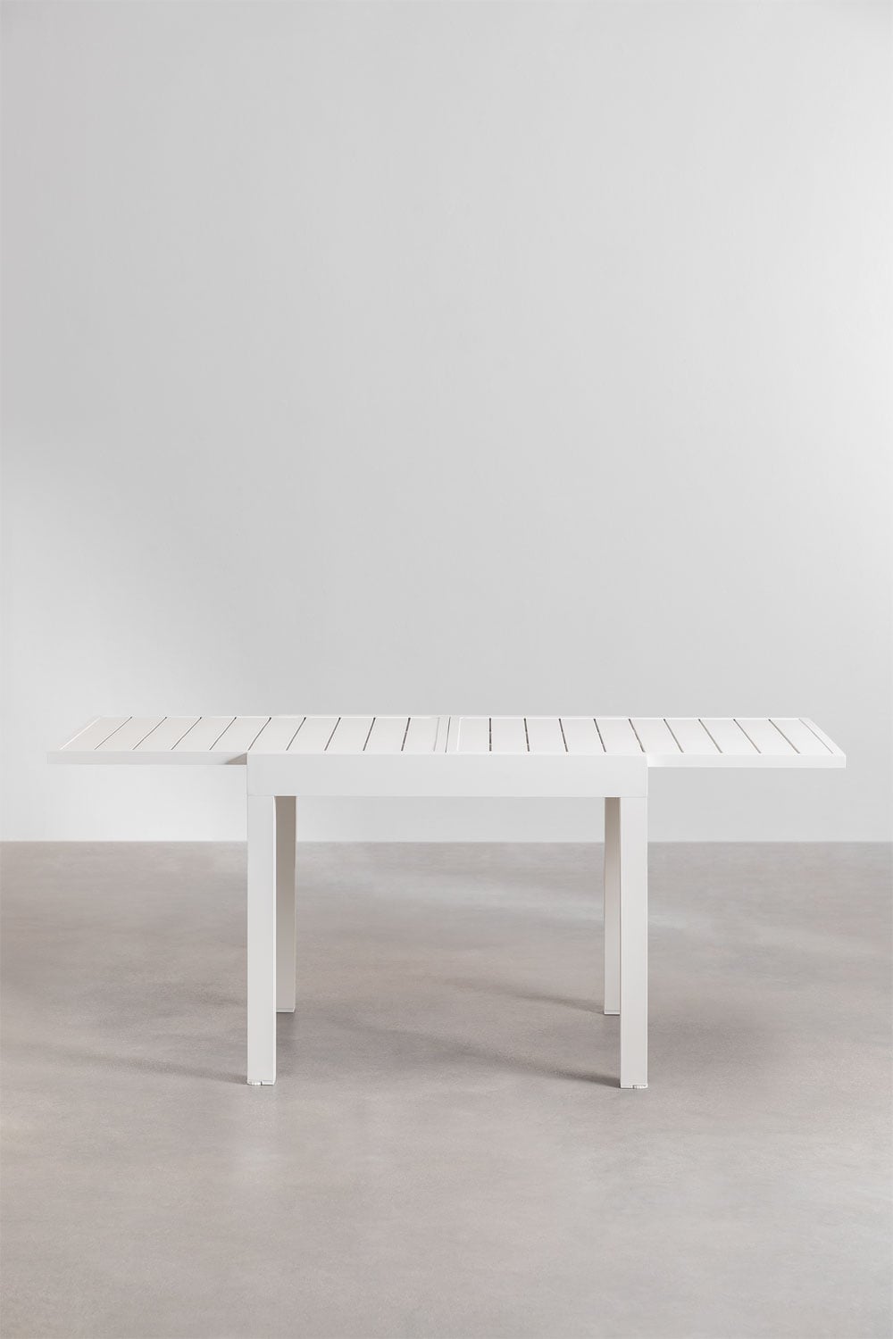 Conjunto de mesa 90x180-90 cm extensível em alumínio Starmi e 4 cadeiras de jardim Eika, imagem de galeria 5