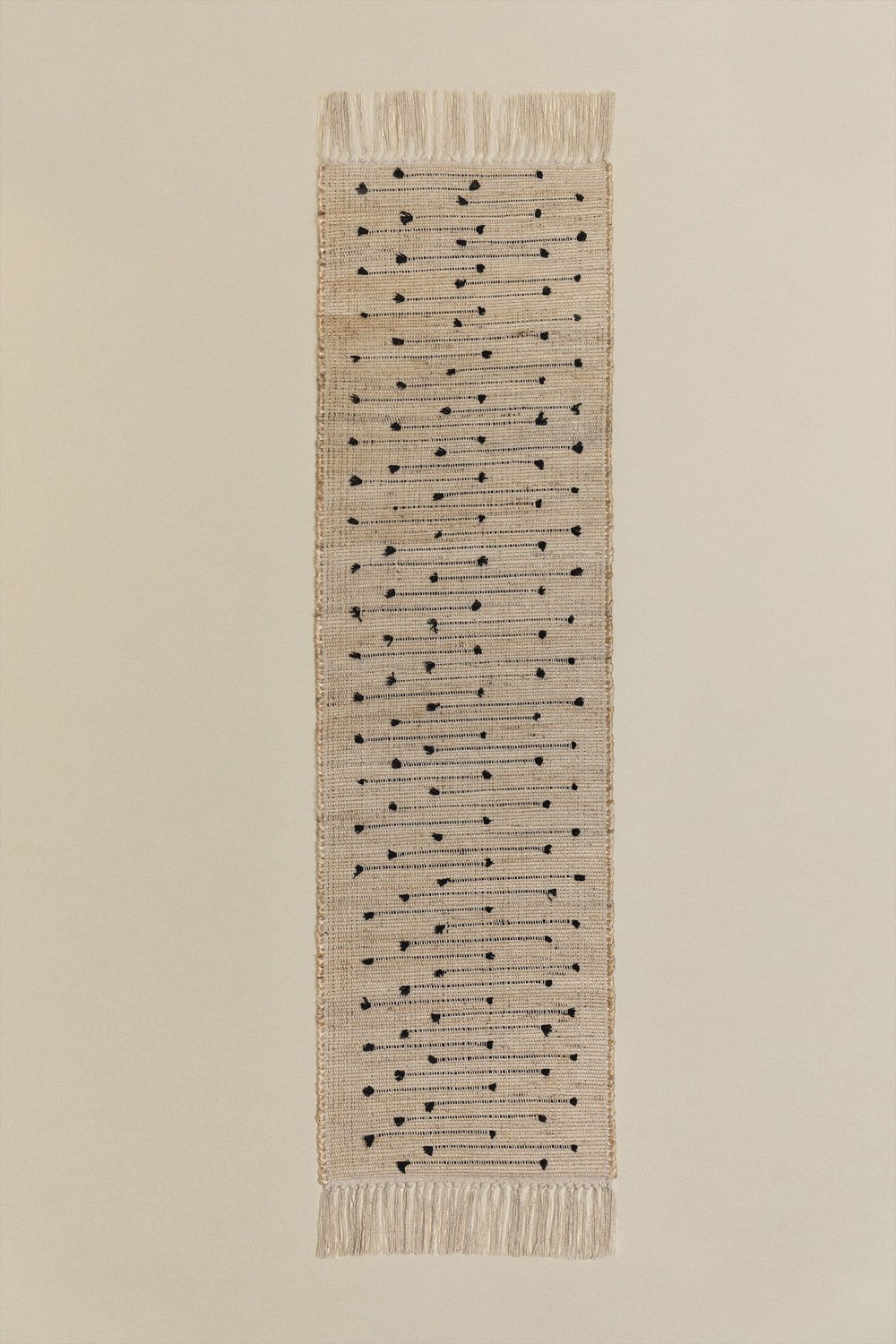 Caminho de mesa em algodão e juta Gozlan, imagem de galeria 1
