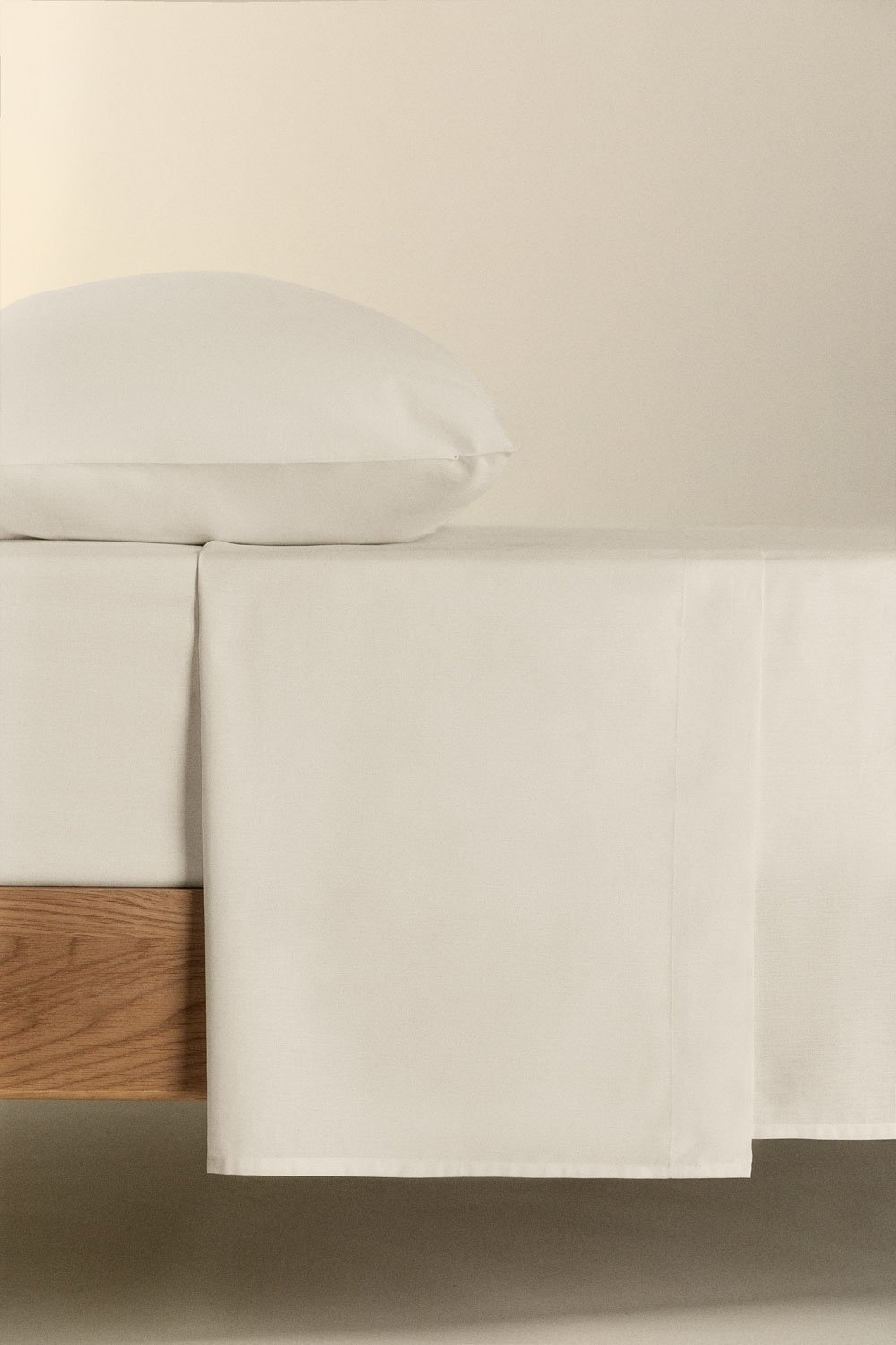 Sábana de cima em algodão percal de 180 fios para cama de 90 cm Agassi, imagem de galeria 5