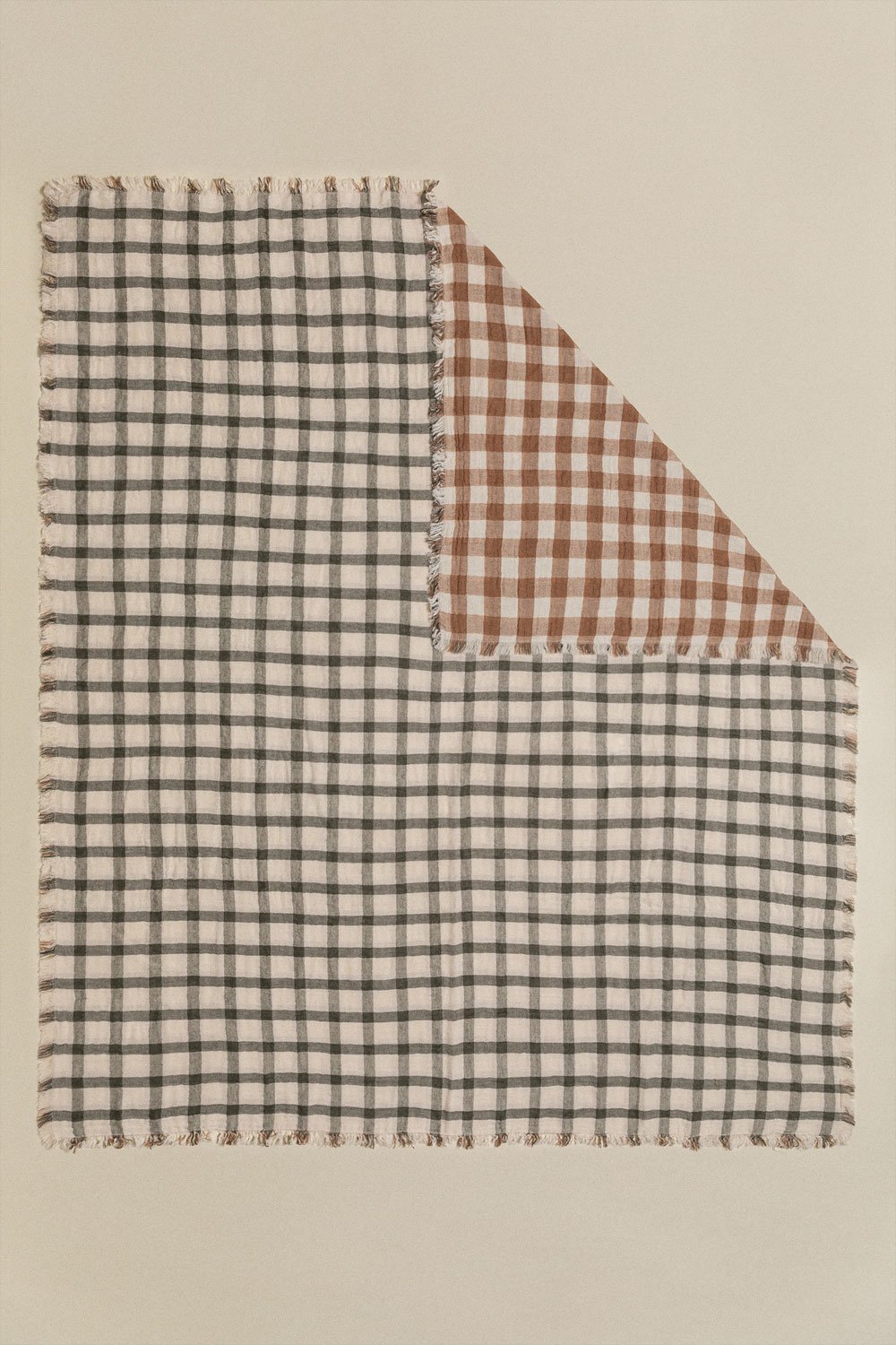 Cobertor xadrez de algodão Zujar, imagem de galeria 2