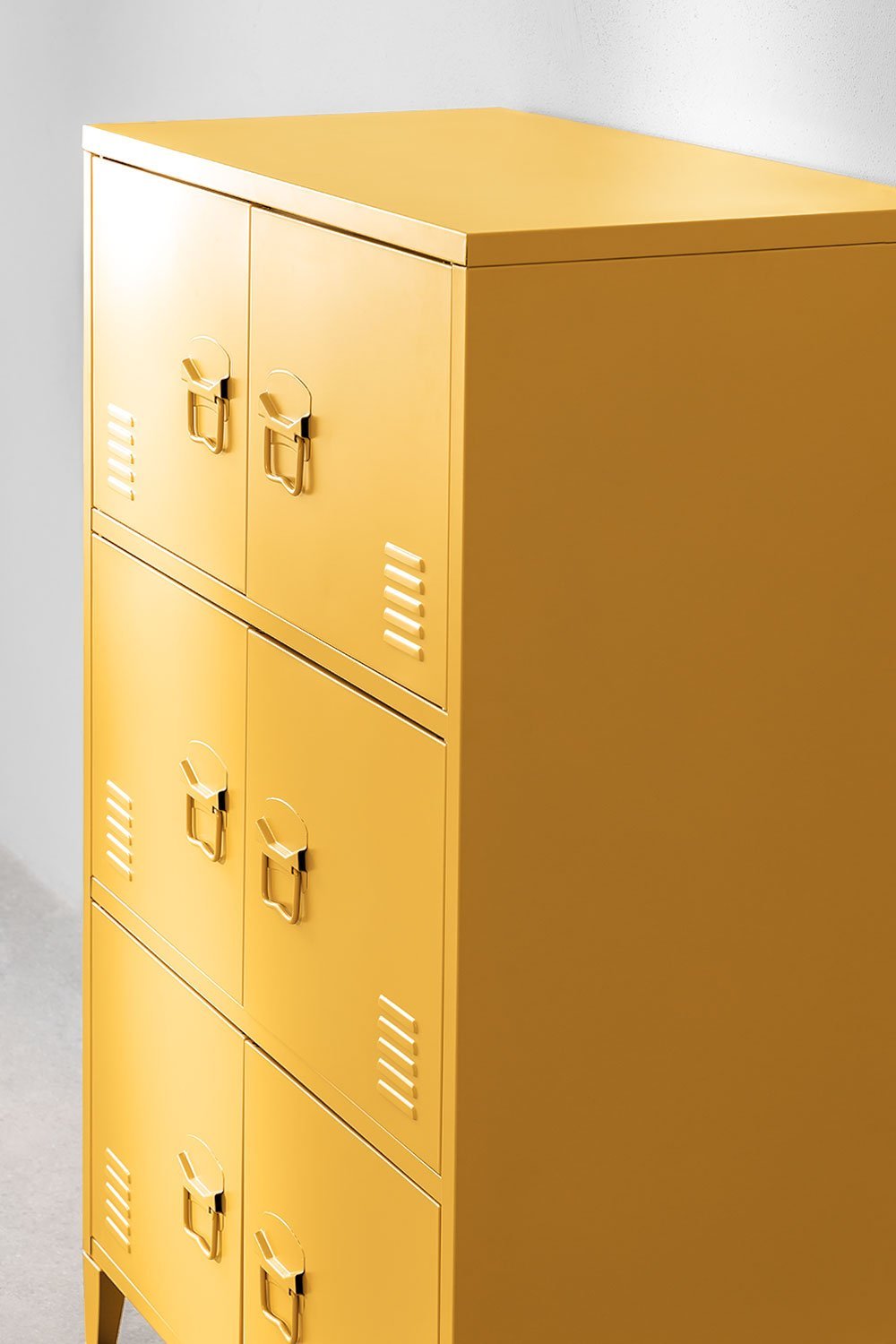 Cajonete armário de 6 portas em aço Pohpli, imagem de galeria 3