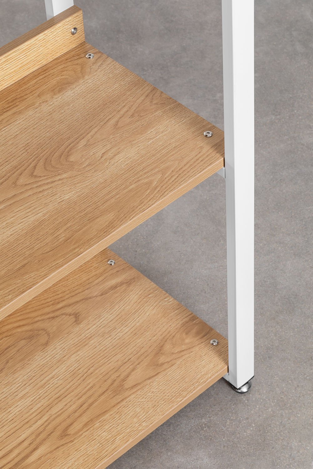 Armário modular aberto de 2 peças com gavetas, estante em aço e MDF Ariaster, imagem de galeria 6