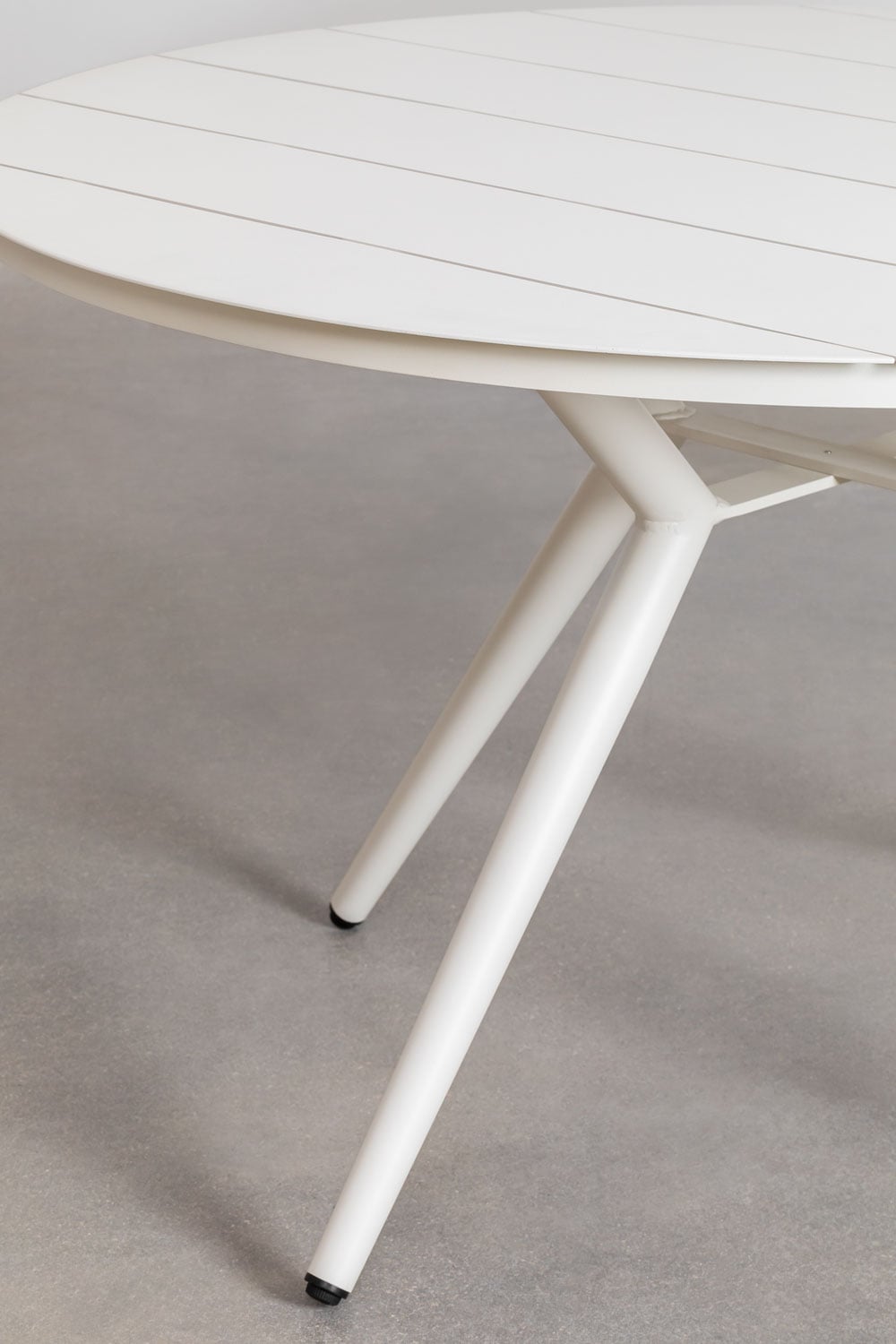 Conjunto de mesa redonda Ø125 cm em alumínio Valerie e 6 cadeiras de jardim Ores, imagem de galeria 3