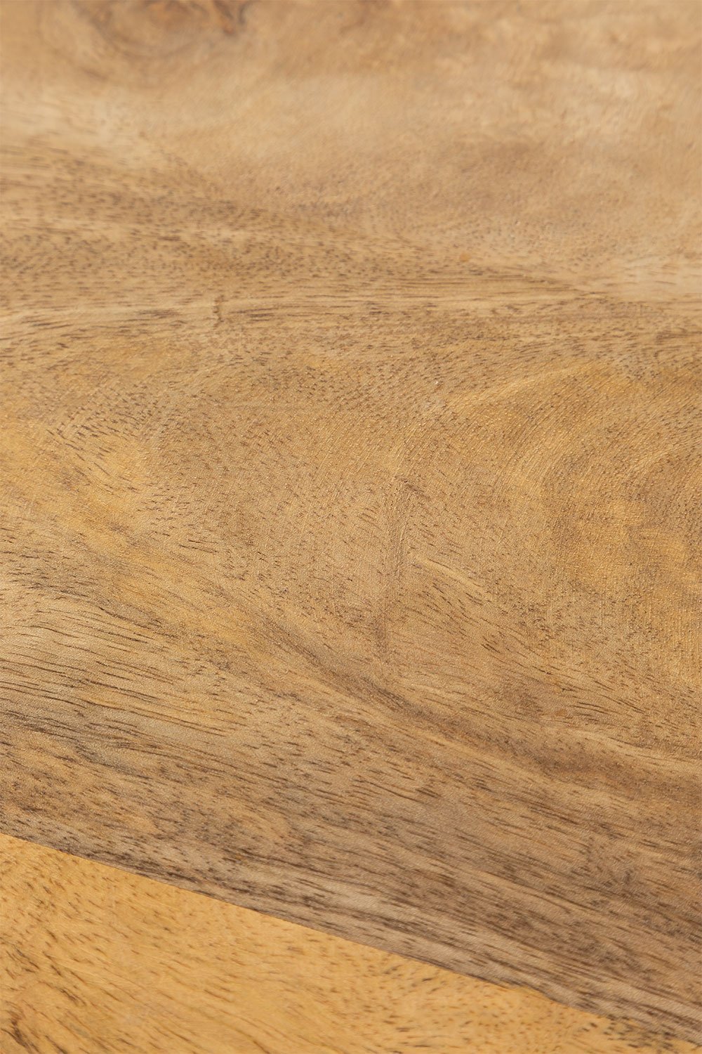 Mesa de centro redonda em madeira de mangueira e aço (Ø62 cm) Ket, imagem de galeria 6