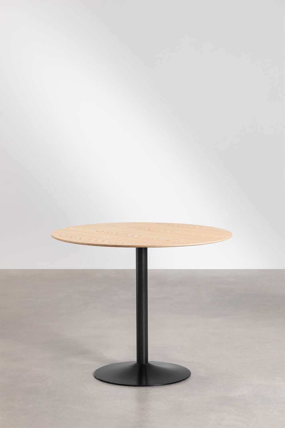 Mesa de jantar redonda em MDF e ferro Yvetta, imagem de galeria 4