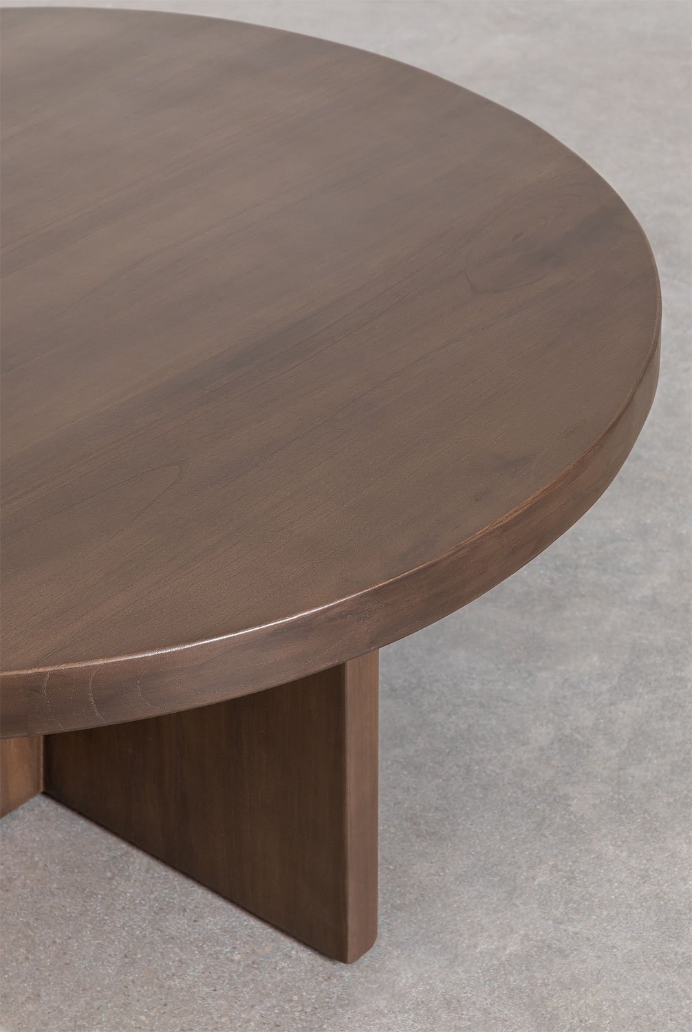 Mesa de centro de madeira Mindi (Ø80 cm) Leidam, imagem de galeria 4