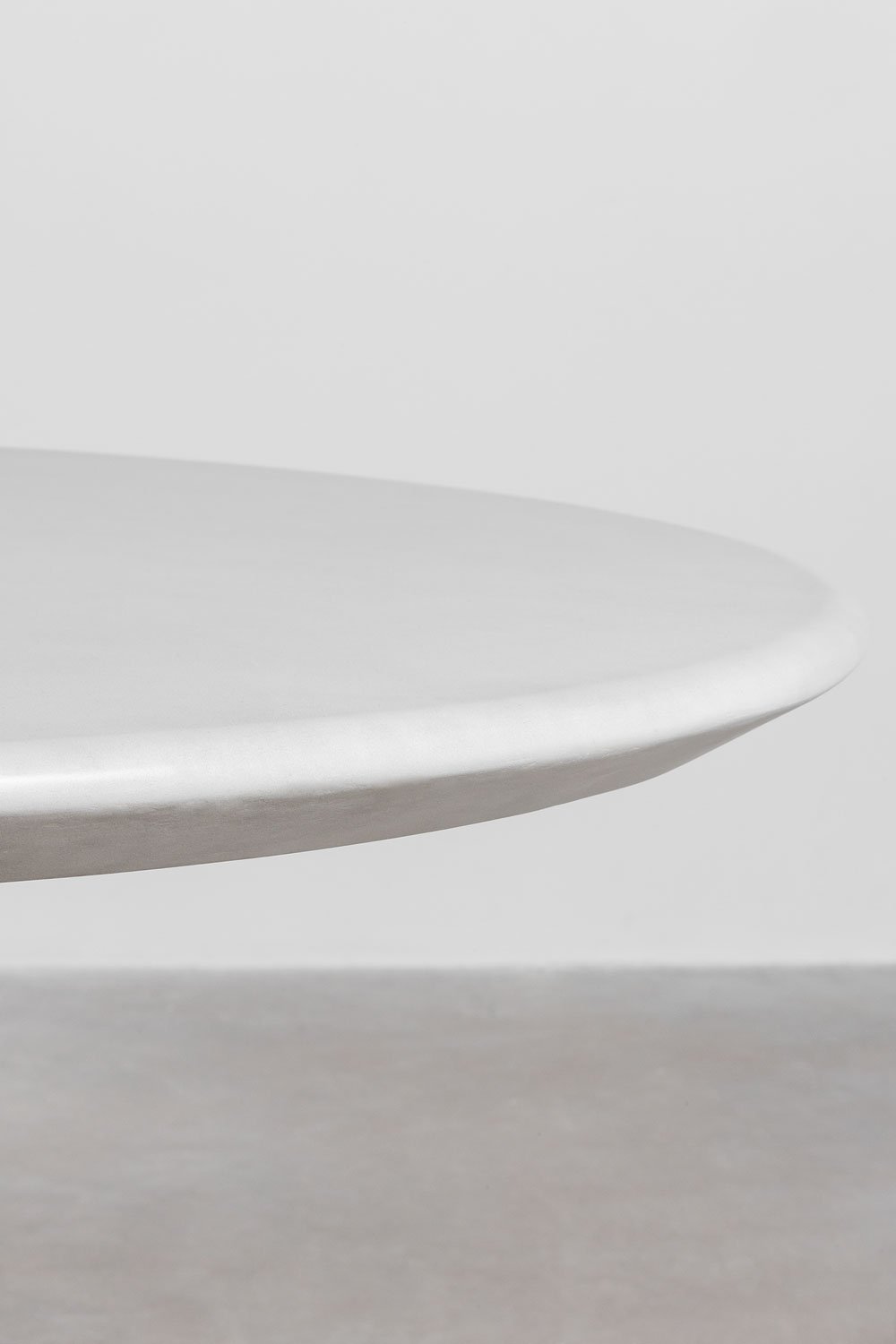 Mesa de jantar redonda Ø120 cm em cimento Noemi, imagem de galeria 4