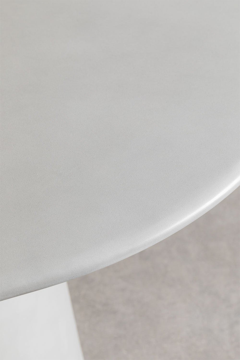 Mesa de jardim oval 220x95 cm em cimento Noemi, imagem de galeria 5