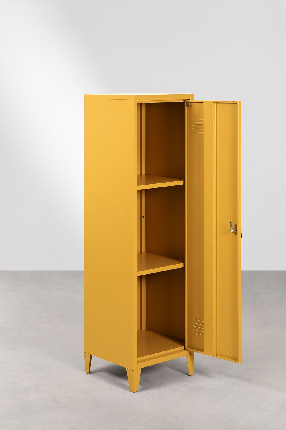 Armário cacifo 40x140 cm em aço amarelo albero Pohpli, imagem de galeria 3