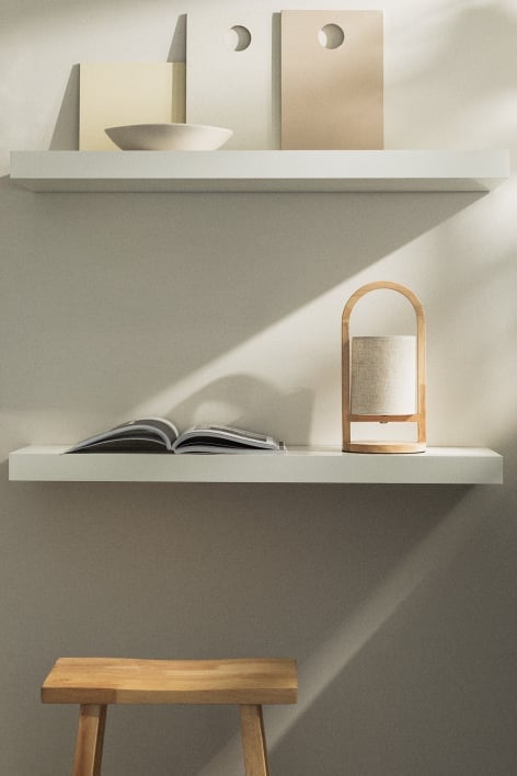 Candeeiro de mesa sem fios em madeira Goriberg