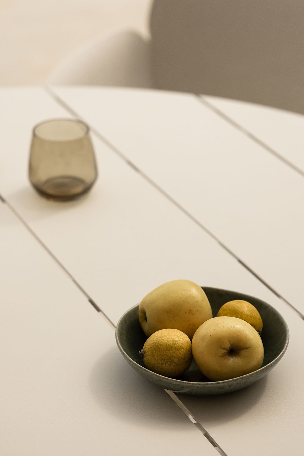 Conjunto de mesa redonda de alumínio (Ø125 cm) Valerie e 6 cadeiras de jardim Lynette , imagem de galeria 2