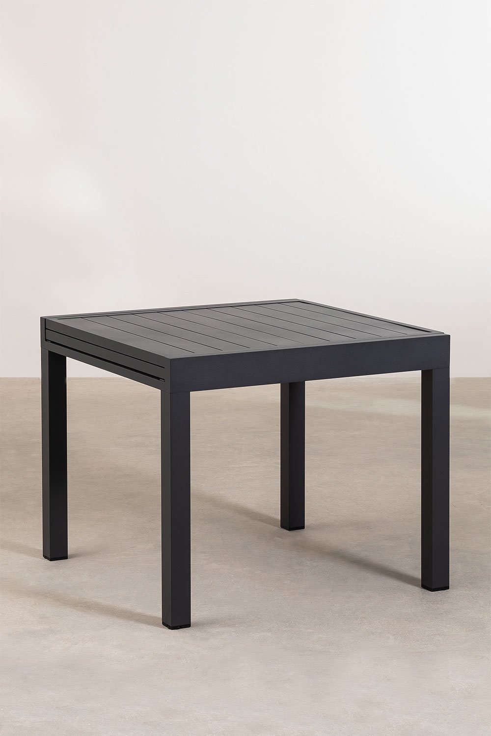 Conjunto de mesa extensível retangular de alumínio (90-180x90 cm) Starmi e 4 cadeiras de exterior Eika, imagem de galeria 2
