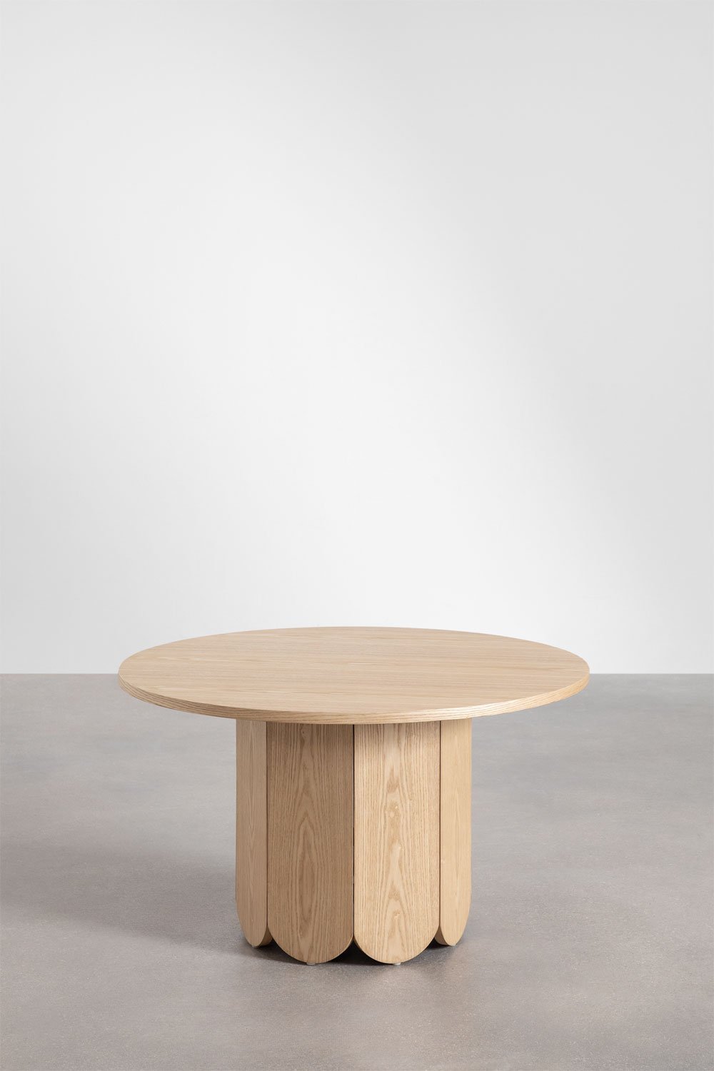 Mesa de centro redonda de madeira (Ø80 cm) Vinesey, imagem de galeria 2