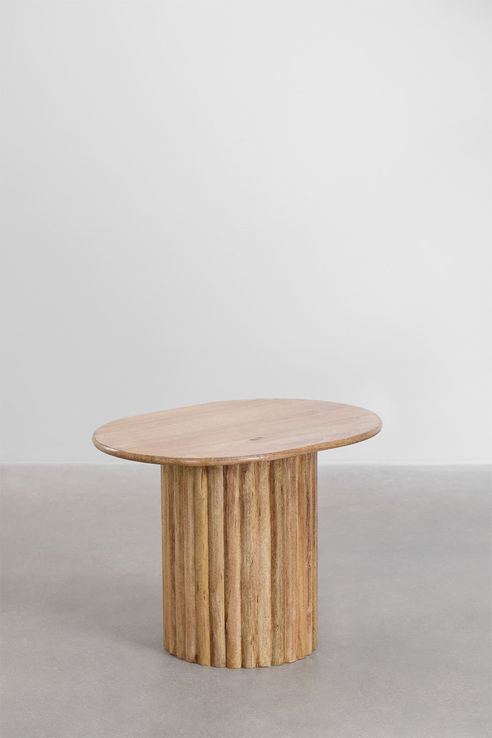 Mesa lateral de madeira de manga Barnet, imagem de galeria 1