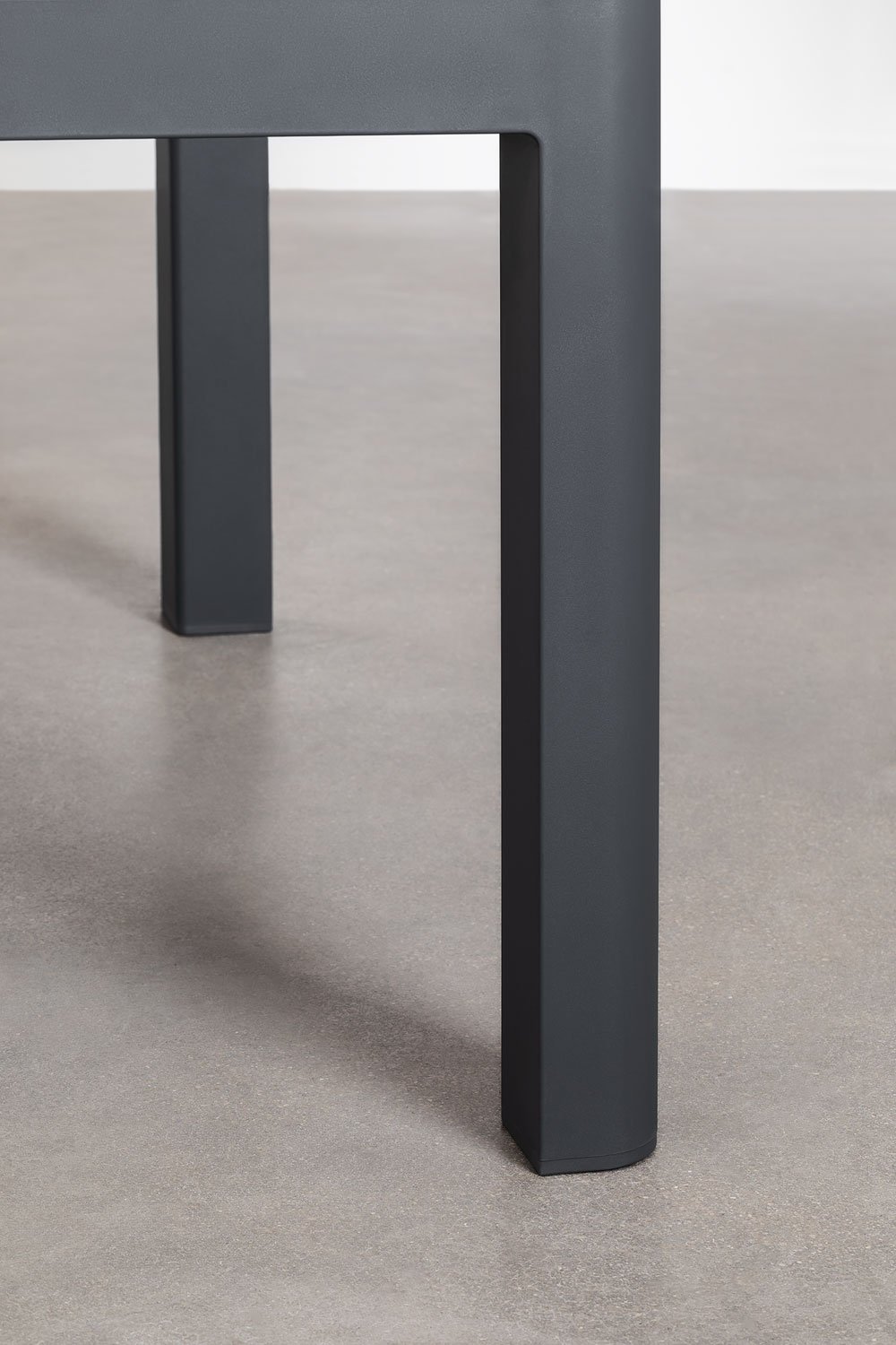 Conjunto de mesa retangular Arnadine (180x100 cm) e 6 cadeiras de jardim empilháveis Omara, imagem de galeria 4