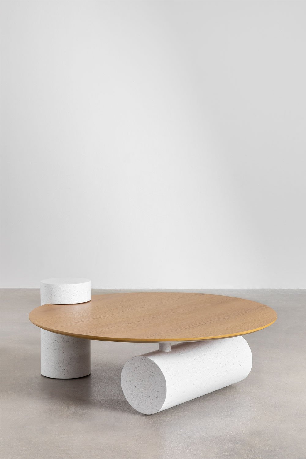  Mesa de centro redonda de madeira (Ø100 cm) Serenada, imagem de galeria 2