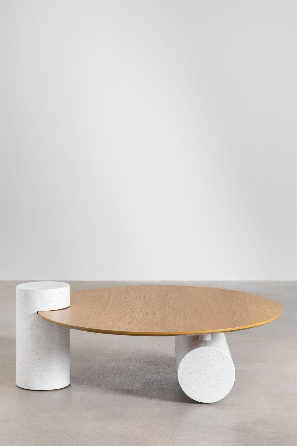  Mesa de centro redonda de madeira (Ø100 cm) Serenada, imagem de galeria 3