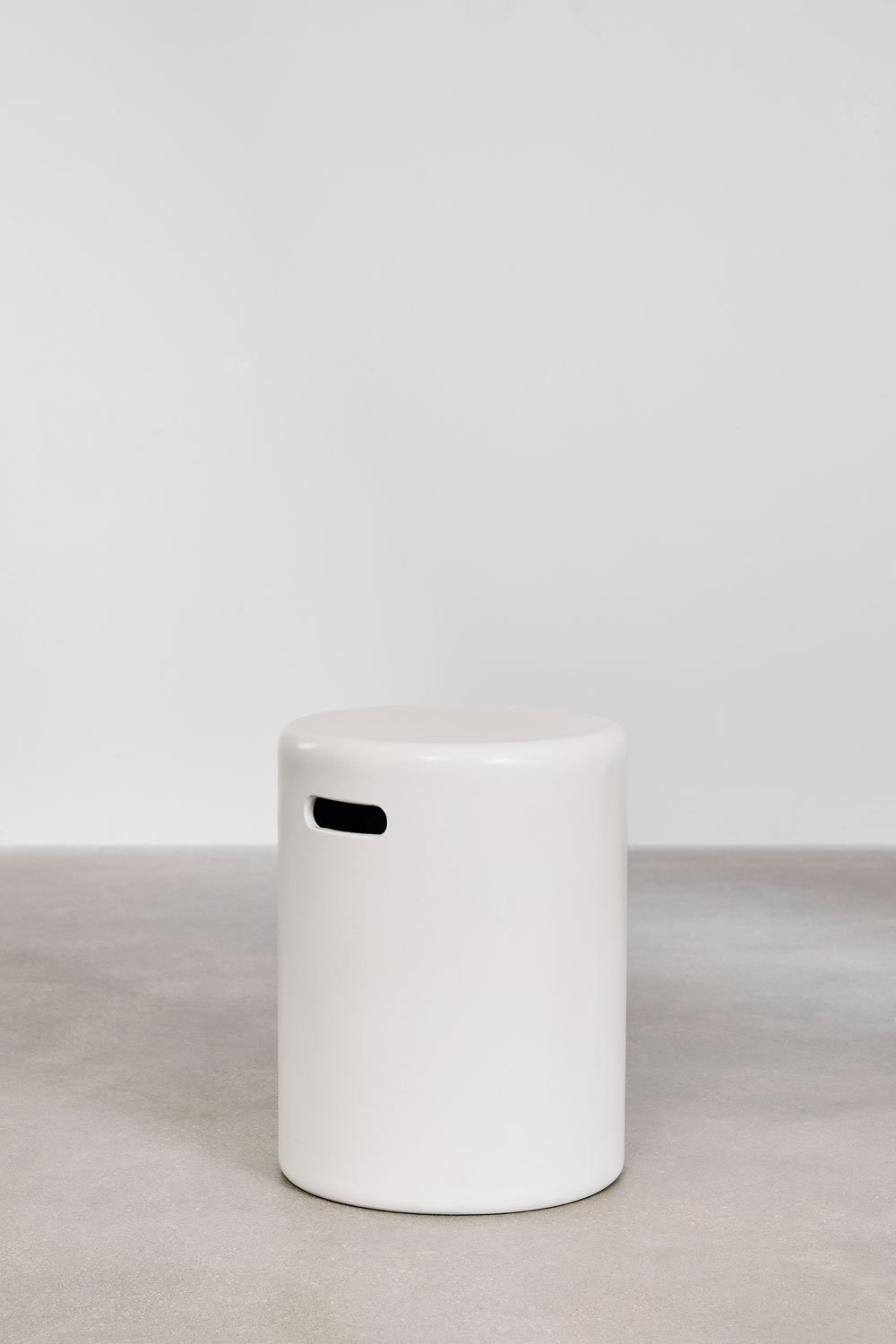 Mesa de apoio redonda em cimento para jardim (Ø35 cm) Biltet, imagem de galeria 1