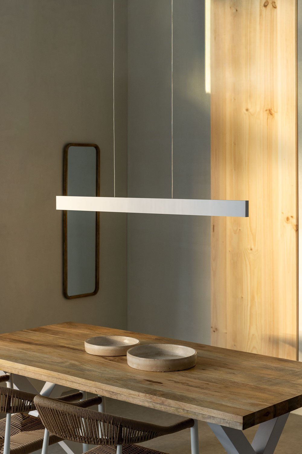 Candeeiro de teto linear LED em alumínio (120 cm) Astley  , imagem de galeria 1