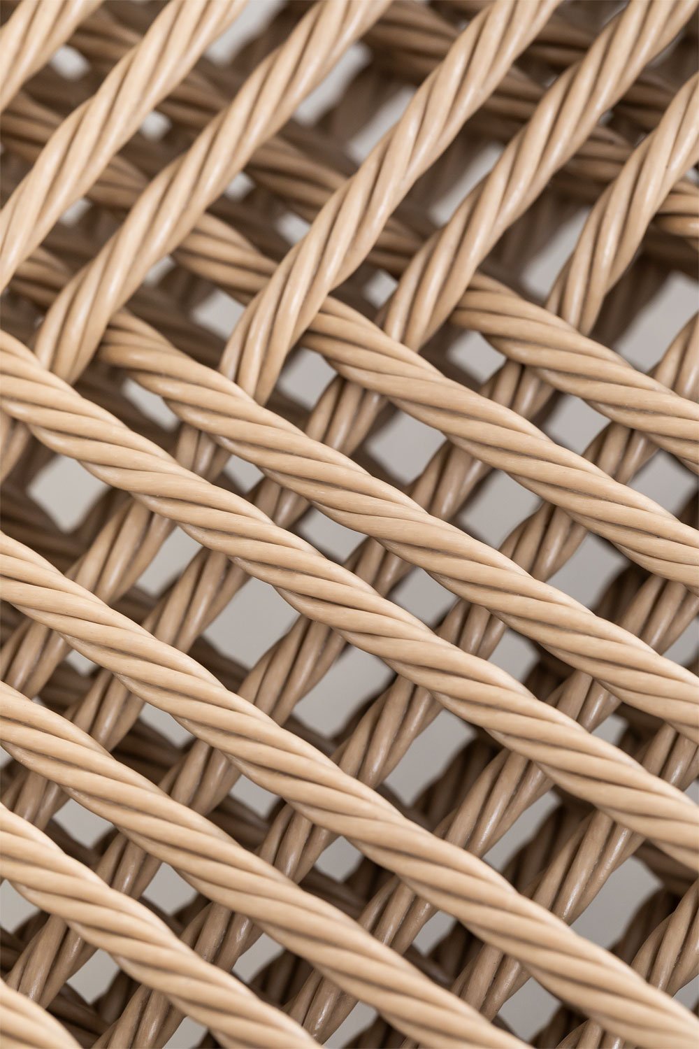 Pacote de 4 cadeiras de jardim empilháveis com braços em alumínio e rattan sintético Amatria, imagem de galeria 8