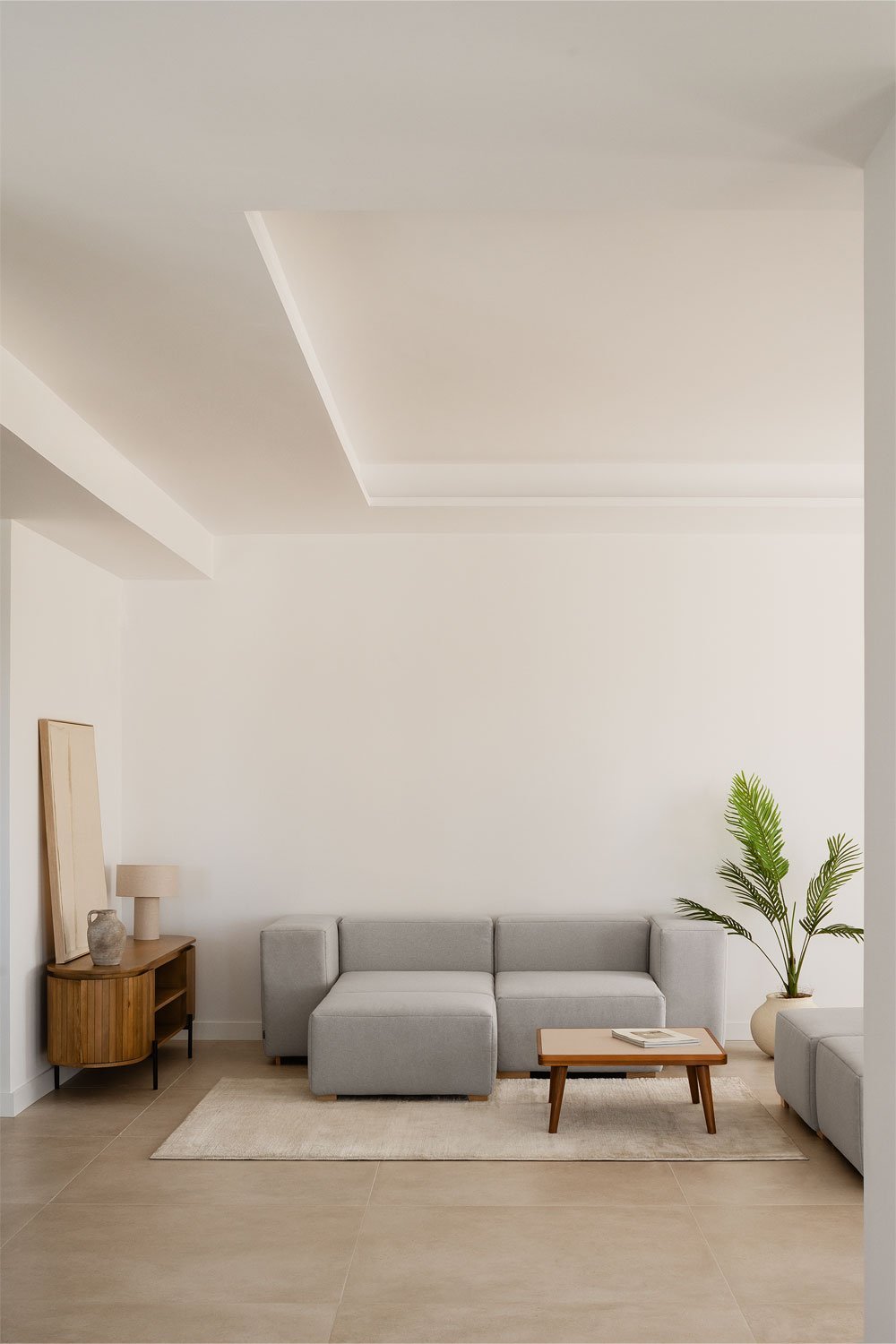 Sofá chaise longue modular de 3 peças com 2 braços Robert, imagem de galeria 1