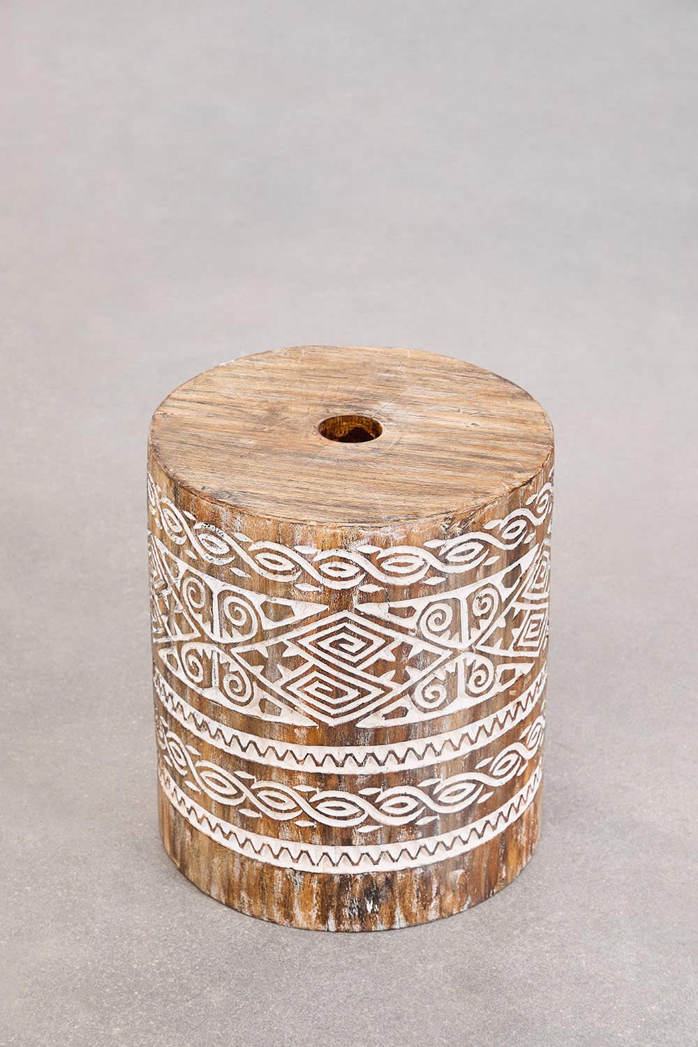 Base de guarda-sol redonda 35Ø cm em madeira Ainsa, imagem de galeria 3