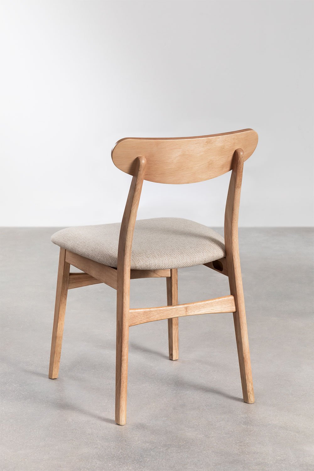 Pacote de 4 cadeiras de jantar Cloda em tecido e madeira, imagem de galeria 4