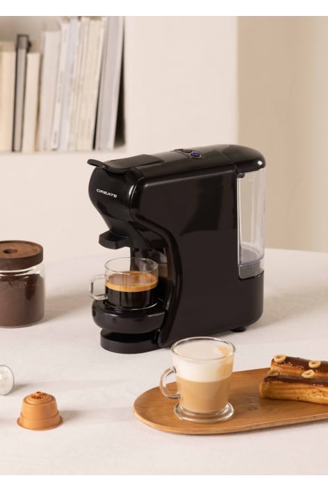 CREATE - POTTS - Máquina de café multi-cápsula Express e café moído