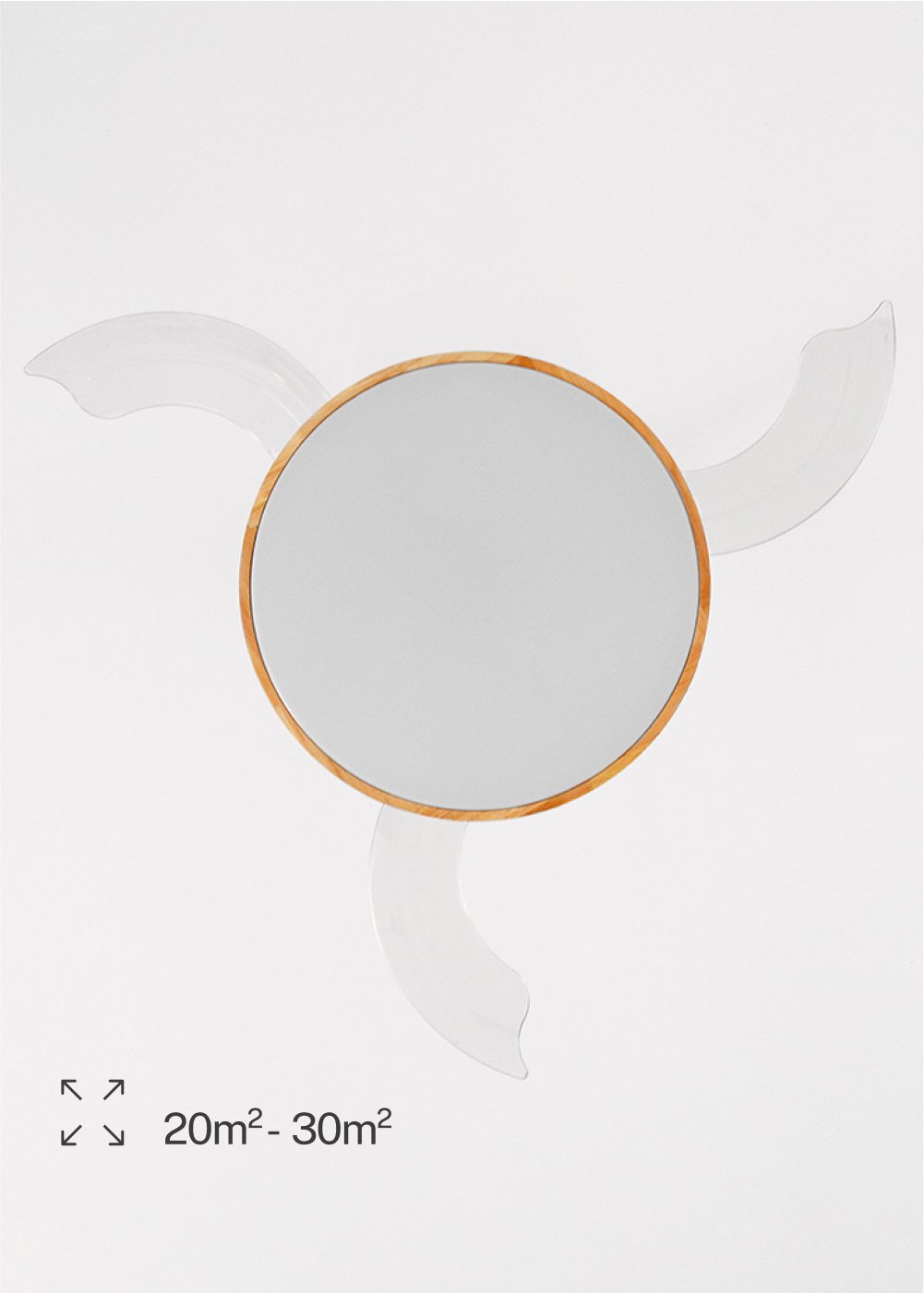 CREATE - WIND CLEAR - Ventilador de teto 40W silencioso Ø108cm lâminas retrácteis com luz LED 36W, imagem de galeria 3176505