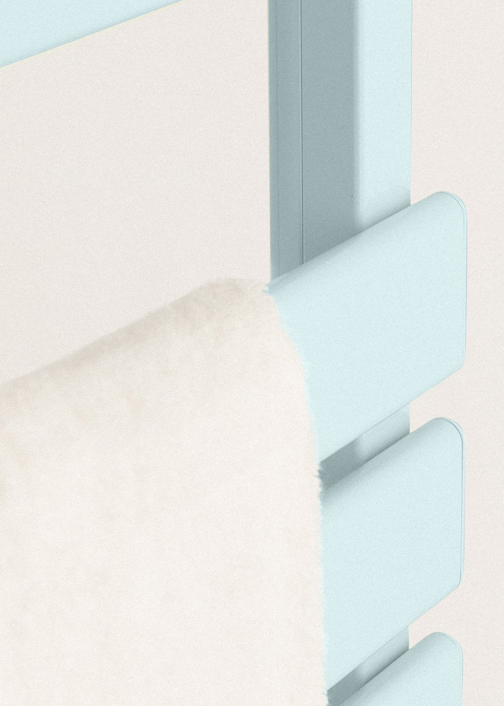 CREATE - WARM TOWEL - Barra de toalha elétrica para piso ou parede 500W, imagem de galeria 5