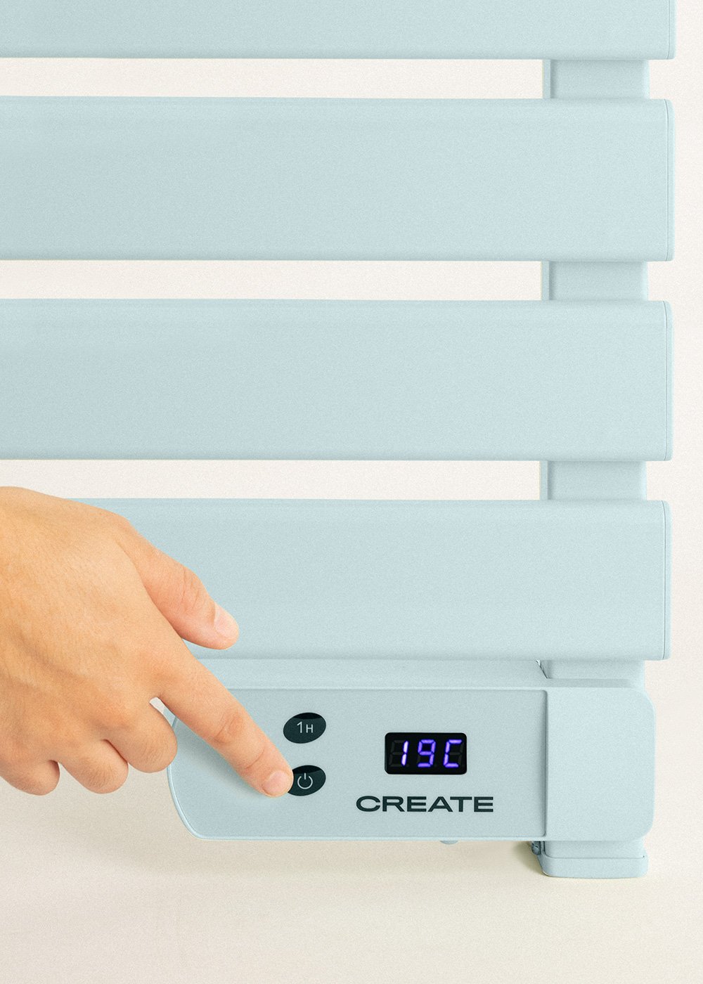 CREATE - WARM TOWEL - Barra de toalha elétrica para piso ou parede 500W, imagem de galeria 6