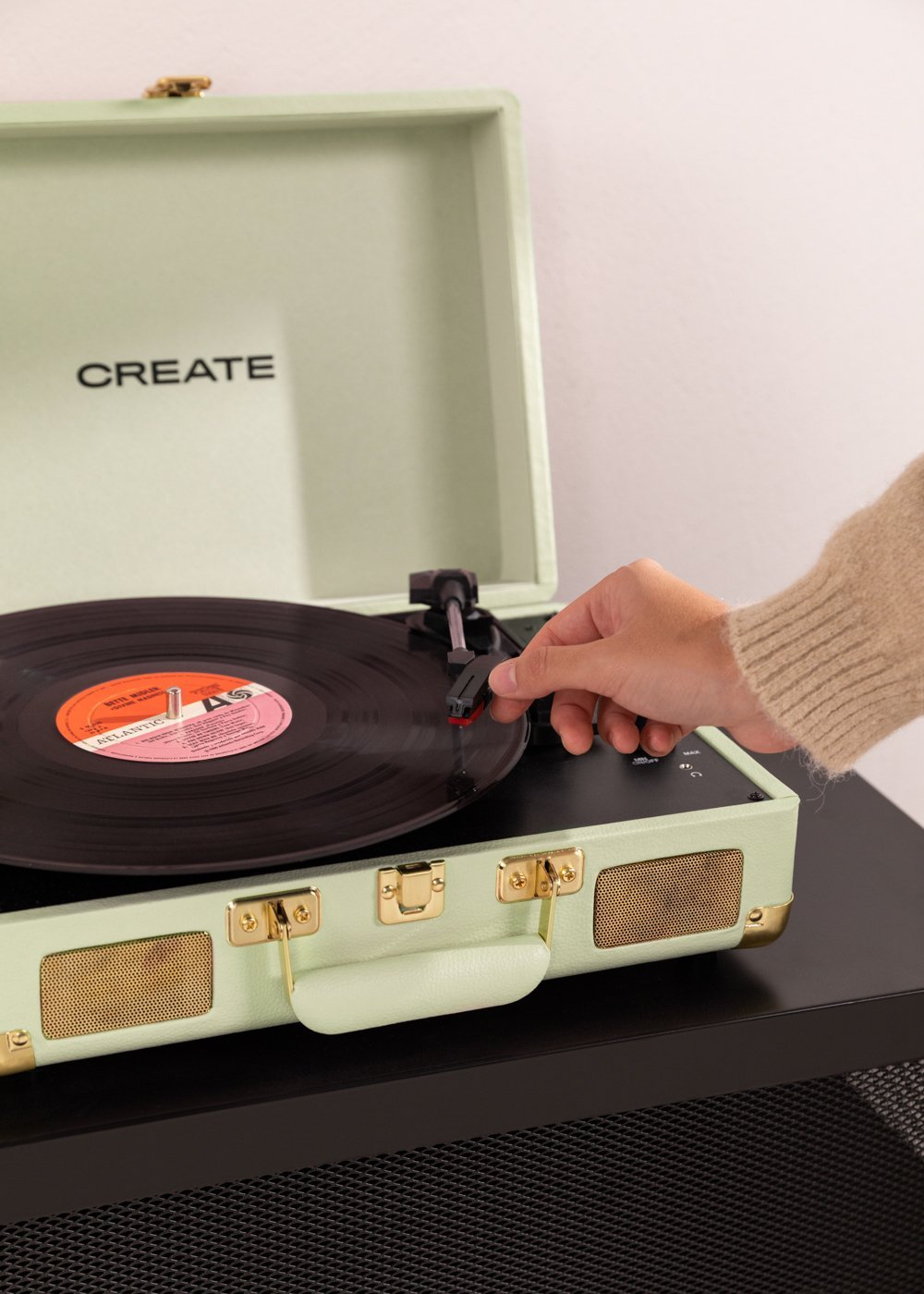 CREATE - RECORD PLAYER POP - Toca-discos portátil com Bluetooth USB, SD, MicroSD e MP3 , imagem de galeria 3