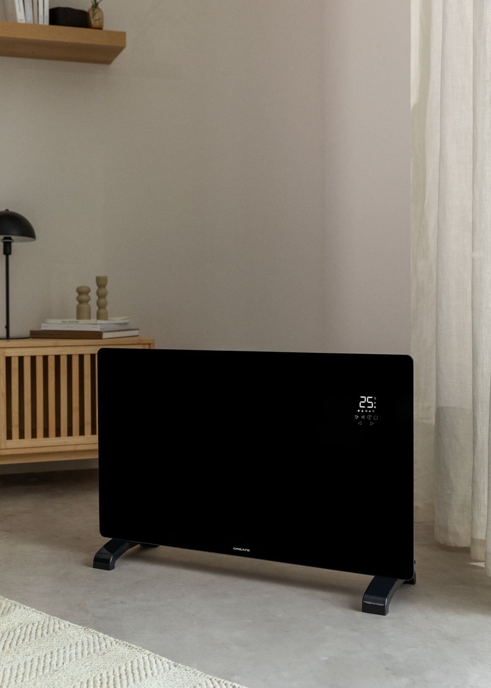 CREATE - WARM CRYSTAL 2000W - Convector Eléctrico de Vidro com Wifi, imagem de galeria 1