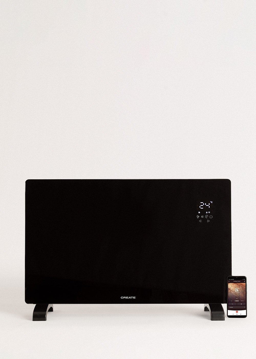 CREATE - WARM CRYSTAL 2500W - Convector Elétrico de Vidro com WiFi, imagem de galeria 2